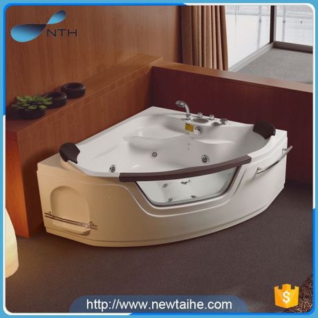 NTH new hot selling products traditional shower room ivory huge hot walk in bathtub with radio and speaker